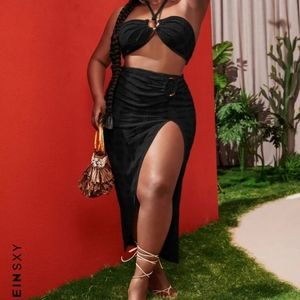 NWT SHEIN Halter Top and Skirt Set 1X